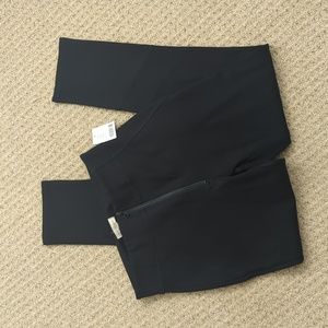NWT Silence + Noise Black Spandex Front Zipper Leggings